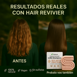 Shampoo Sólido para Crecimiento y Fortalecimiento del Cabello | Proteína de Agua de Arroz