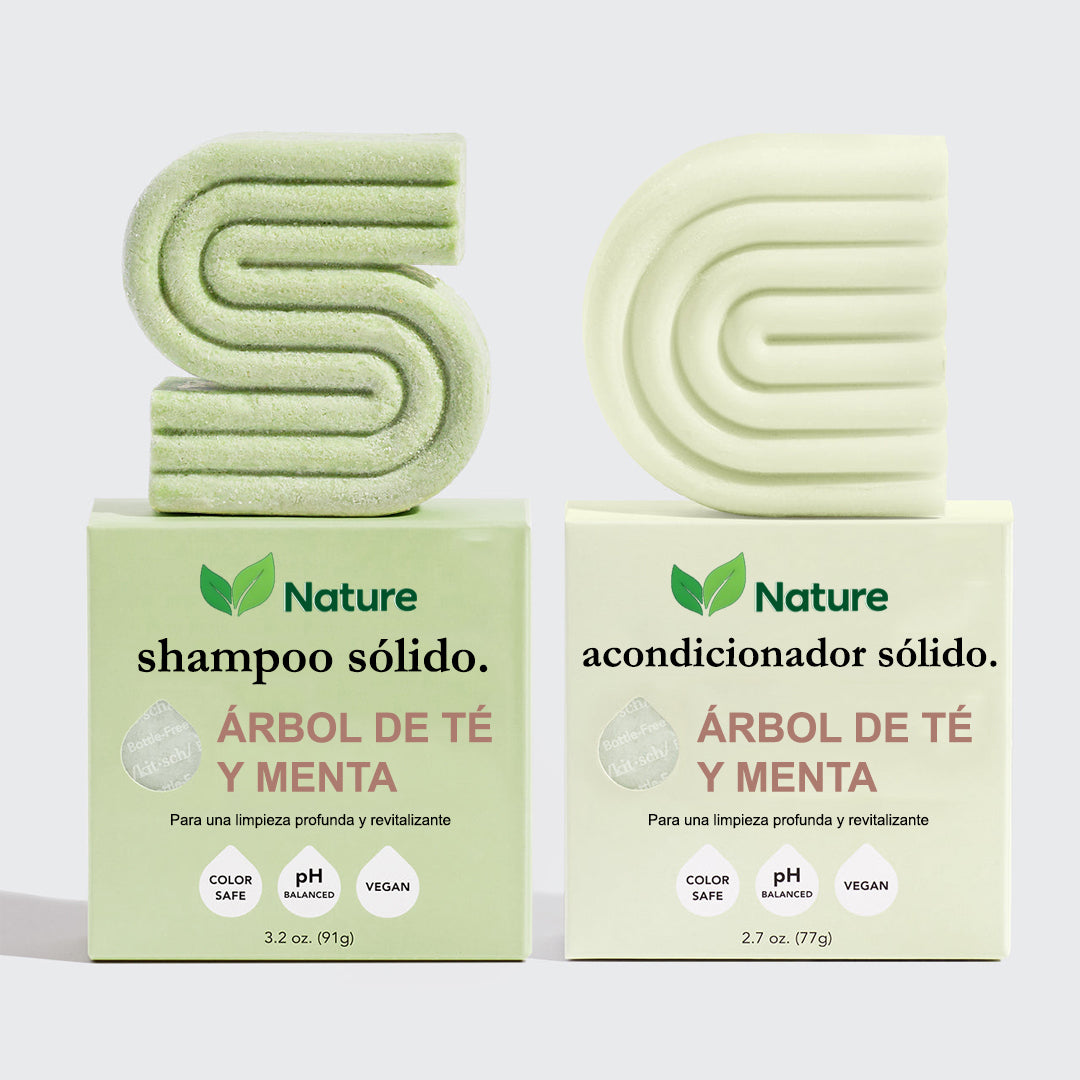 Shampoo + Acondicionador sólidos I Tu rutina anticaspa definitiva