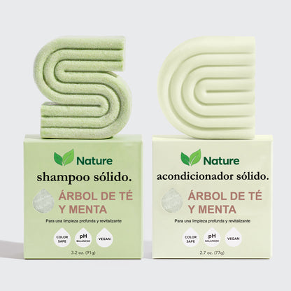 Shampoo + Acondicionador sólidos I Tu rutina anticaspa definitiva