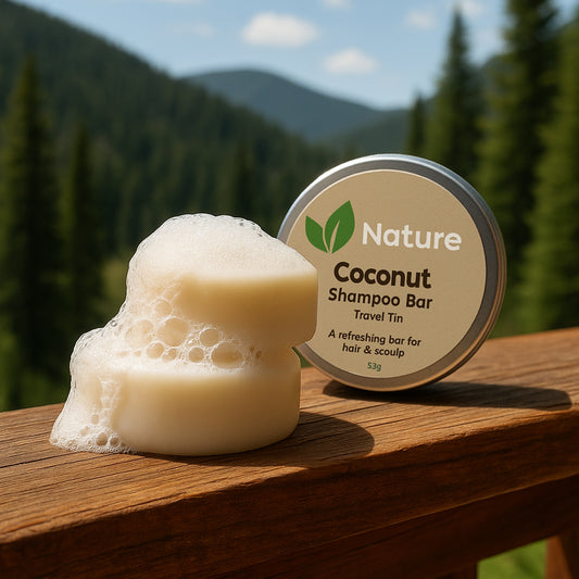 Shampoo y Acondicionador Sólido para Nutrición y Brillo del Cabello I Extracto y Aceite Esencial de Coco