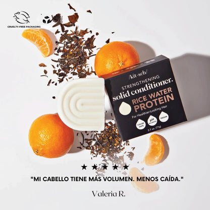 Shampoo y Acondicionador  para el Crecimiento y Fortalecimiento del cabello | Proteína de Agua de Arroz