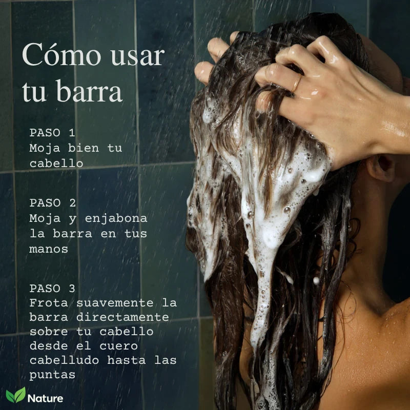 Shampoo y Acondicionador 3 en 1 para Volumen, Crecimiento y Fortalecimiento del Cabello | Complete Hair Care System NATURE